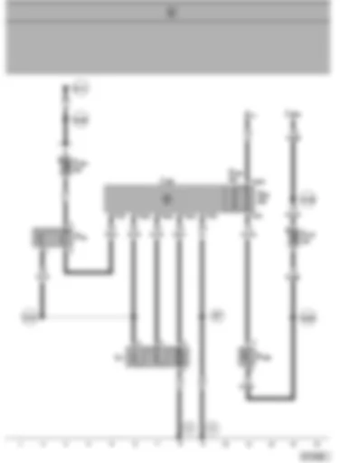 Wiring Diagram  SEAT ALHAMBRA 2000 - Radiator fan control unit - radiator fan