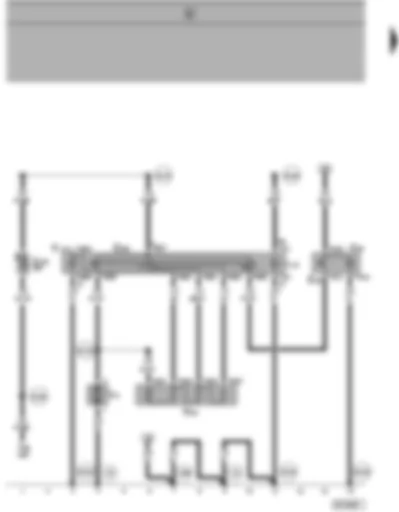 Wiring Diagram  SEAT ALHAMBRA 1999 - Fresh air blower - fresh air and recirculating air switch - air conditioner switch