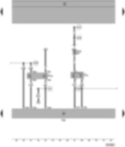 Wiring Diagram  SEAT ALHAMBRA 1998 - Radiator fan thermo-switch - air conditioner pressure switch