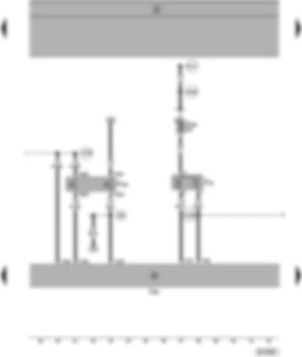 Wiring Diagram  SEAT ALHAMBRA 1998 - Radiator fan thermo-switch - air conditioner pressure switch