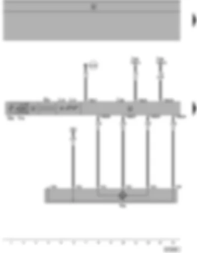Wiring Diagram  SEAT ALHAMBRA 1999 - Climatronic control unit - temperature flap control motor
