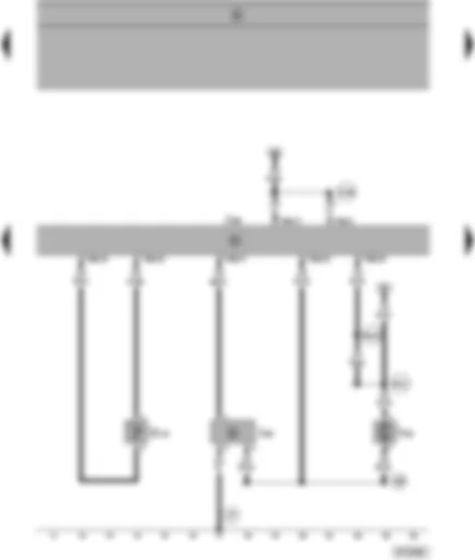 Wiring Diagram  SEAT ALHAMBRA 2000 - Climatronic control unit - rear vent temperature sender - rear fresh air blower