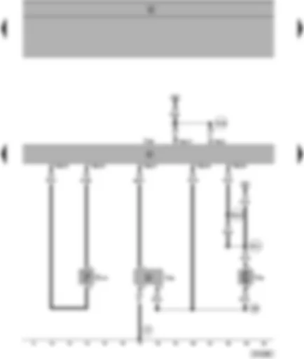 Wiring Diagram  SEAT ALHAMBRA 2000 - Climatronic control unit - rear vent temperature sender - rear fresh air blower