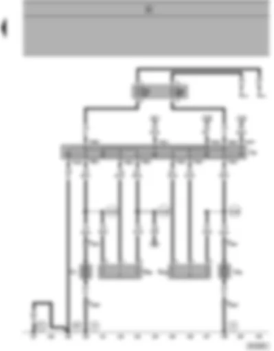 Wiring Diagram  SEAT ALHAMBRA 1998 - Radiator fan relay - radiator fan - radiator fan series resistor