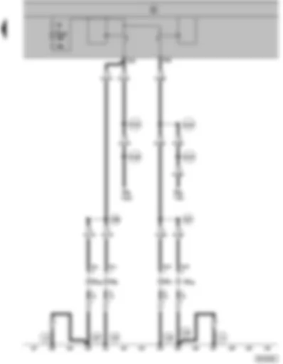 Wiring Diagram  SEAT ALHAMBRA 2000 - Front and rear turn signals - left and right side turn signals