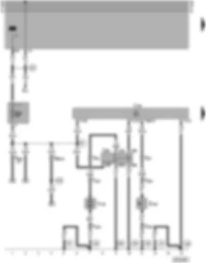 Wiring Diagram  SEAT ALHAMBRA 1998 - Central locking control unit - tailgate central locking relay - tailgate lock motor