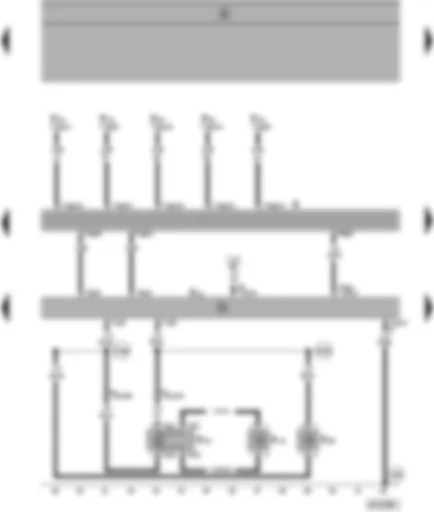 Wiring Diagram  SEAT ALHAMBRA 2000 - Radio - amplifier - loudspeaker rear left