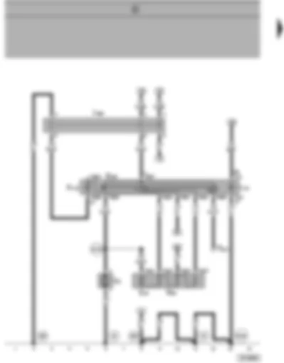 Wiring Diagram  SEAT ALHAMBRA 1998 - Fresh air blower and air recirculation relay - fresh air and recirculating air switch - fresh air blower