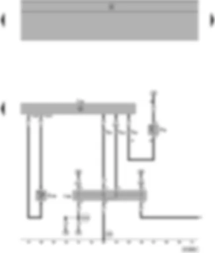 Wiring Diagram  SEAT ALHAMBRA 1999 - Heater control unit B4W/D4W - overheating sensor - ambient temperature switch - auxiliary heater operation relay