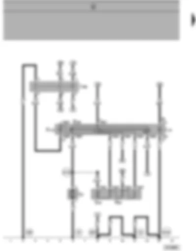 Wiring Diagram  SEAT ALHAMBRA 2000 - Fresh air blower and air recirculation relay - fresh air and recirculating air switch - fresh air blower