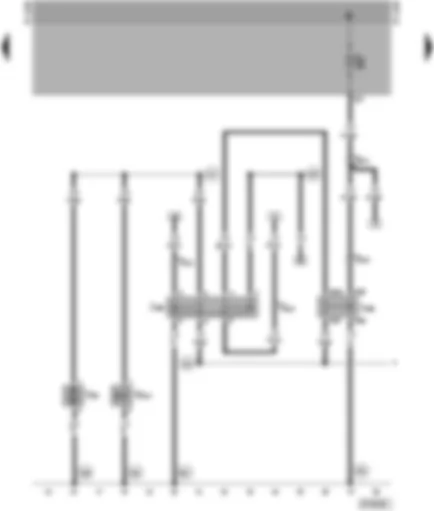 Wiring Diagram  SEAT ALHAMBRA 1997 - Relay for auxiliary operation - fresh air blower stage 2 relay - coolant circulation valve - circulation pump