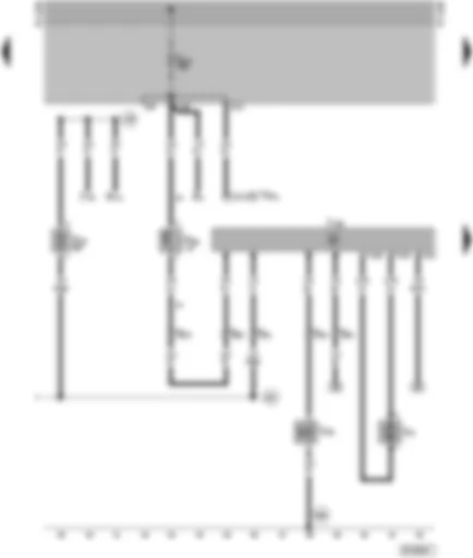 Wiring Diagram  SEAT ALHAMBRA 1997 - Heating control unit - ambient temperature switch - metering pump - combustion air blower