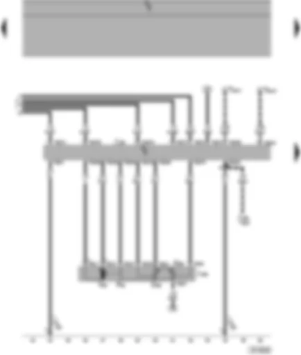 Wiring Diagram  SEAT ALHAMBRA 1999 - Motronic control unit - throttle valve control unit