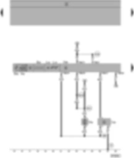 Wiring Diagram  SEAT ALHAMBRA 2000 - Control and display unit for Climatronic - climatronic control unit - rear fresh air blower control unit - rear fresh air blower