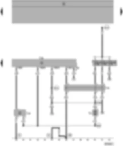 Wiring Diagram  SEAT ALHAMBRA 1999 - Climatronic control unit - blower control unit - blower relay - fresh air blower