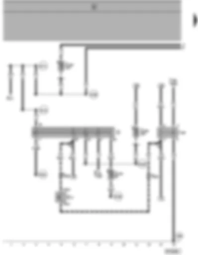 Wiring Diagram  SEAT ALHAMBRA 2000 - Ignition/starter switch - starter inhibitor and reversing lights switch - immobilizer relay