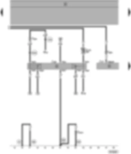 Wiring Diagram  SEAT ALHAMBRA 1999 - Automatic gearbox control unit - starter inhibitor and reversing light relay