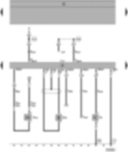 Wiring Diagram  SEAT ALHAMBRA 1999 - Automatic gearbox control unit - selector lever lock solenoid - kick-down switch - gearbox speed sender