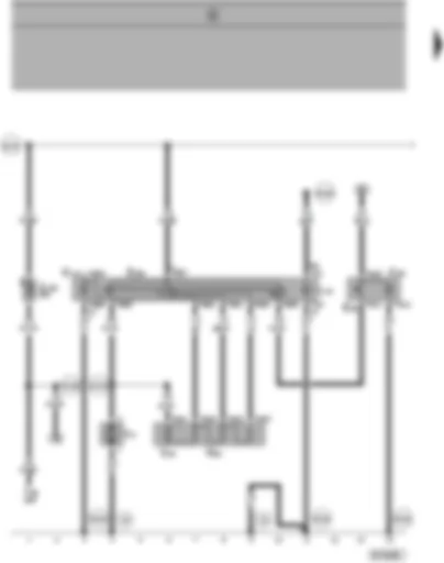 Wiring Diagram  SEAT ALHAMBRA 1998 - Fresh air blower - fresh air and recirculating air switch - air conditioner switch