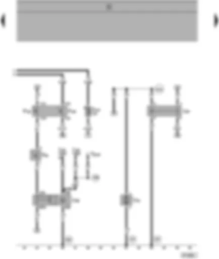 Wiring Diagram  SEAT ALHAMBRA 2000 - Ambient temperature switch - radiator fan thermo-switch - air conditioning system switch-off relay - radiator fan run-on relay - coolant circulation pump