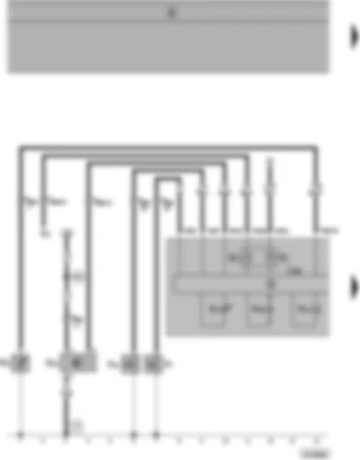 Wiring Diagram  SEAT ALHAMBRA 1999 - Dash panel insert - fuel gauge - coolant shortage and coolant temperature indicator - speedometer sender - optical and acoustical oil pressure warning