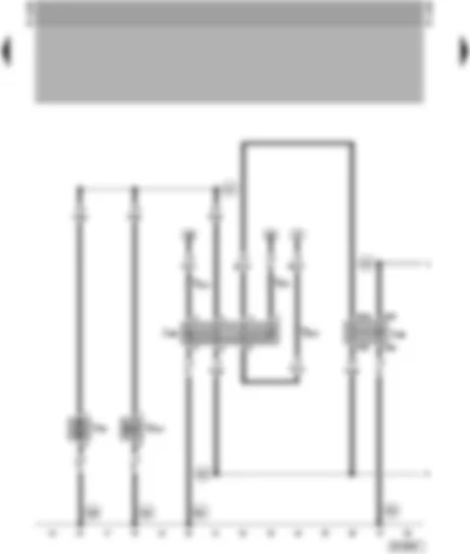 Wiring Diagram  SEAT ALHAMBRA 1997 - Relay for auxiliary operation - fresh air blower stage 2 relay - two-way coolant circulation - circulation pump