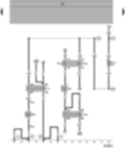 Wiring Diagram  SEAT ALHAMBRA 1998 - Magnetic coupling relay - air conditioning system magnetic coupling - ambient temperature switch - thermo-switch - magnetic coupling cut - out relay - air conditioning system