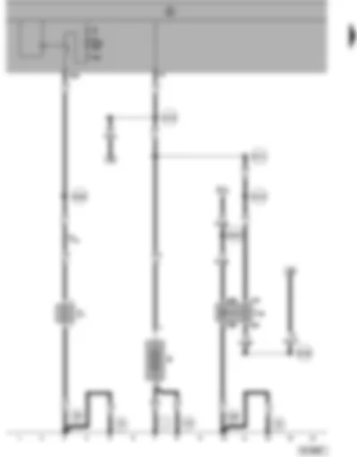 Wiring Diagram  SEAT ALHAMBRA 1998 - Heated rear window - X contact relief relay