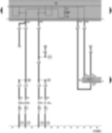 Wiring Diagram  SEAT ALHAMBRA 1999 - Front turn signals - headlight dipper/flasher switch - parking light switch