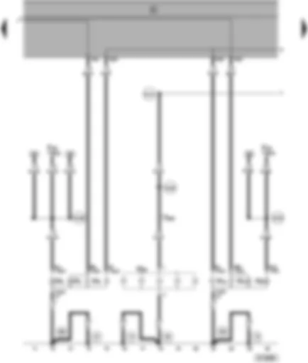 Wiring Diagram  SEAT ALHAMBRA 1998 - Turn signal bulb rear - brake light  -high level brake light - tail lights