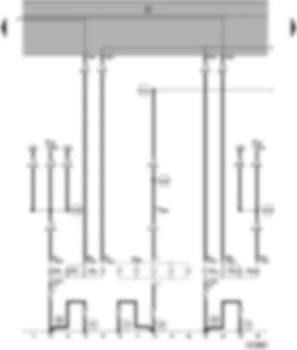 Wiring Diagram  SEAT ALHAMBRA 2000 - Turn signal bulb rear - brake light  -high level brake light - tail lights