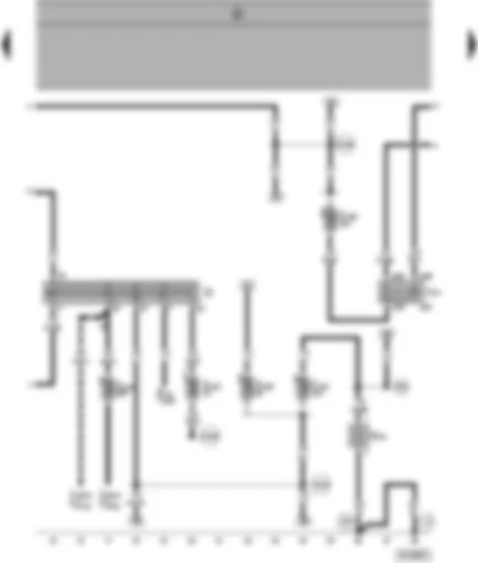 Wiring Diagram  SEAT ALHAMBRA 1998 - Ignition/starter switch - terminal 30 voltage supply relay - heater element (crankcase breather)