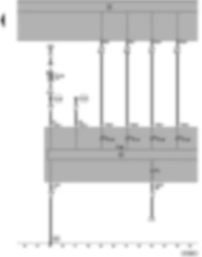 Wiring Diagram  SEAT ALHAMBRA 2000 - Dash panel insert - blub failure warning lamps