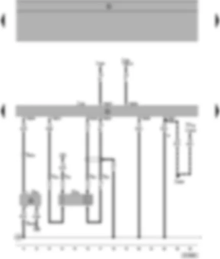 Wiring Diagram  SEAT ALHAMBRA 1998 - Motronic control unit - lambda probes - hall sender