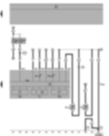 Wiring Diagram  SEAT ALHAMBRA 1999 - Dash panel insert - speedometer - rev. counter - odometer display - coolant shortage indicator sender - glow period warning lamp - fuel gauge sender
