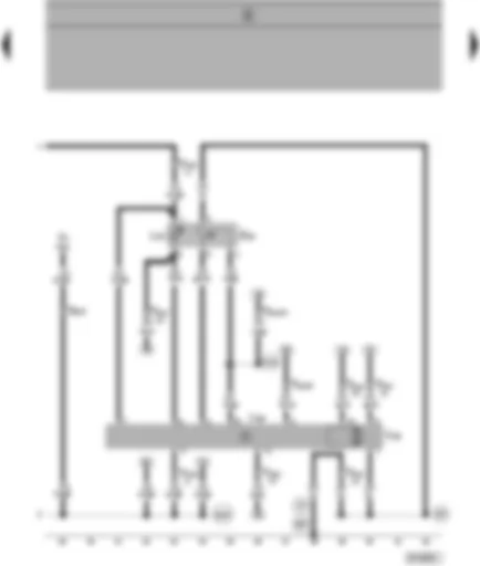 Wiring Diagram  SEAT ALHAMBRA 1998 - Window lifter switch in rear left door - control unit with window lifter motor rear left