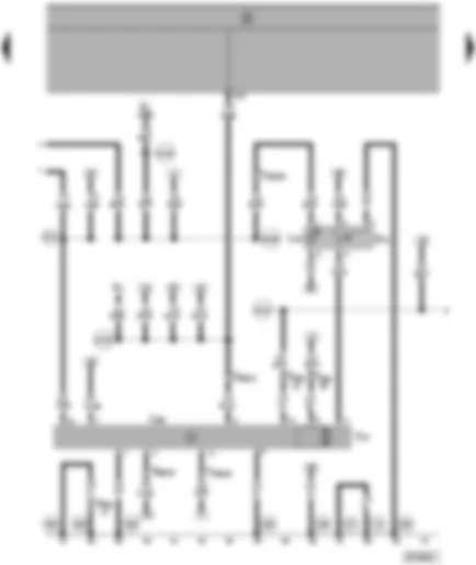 Wiring Diagram  SEAT ALHAMBRA 1998 - Window lifter switch in front passenger