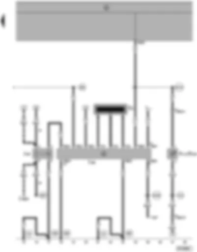 Wiring Diagram  SEAT ALHAMBRA 1999 - Immobilizer - immobilizer/ central locking warning lamp