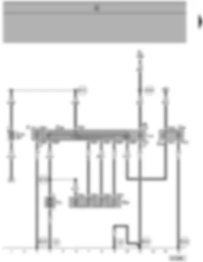 Wiring Diagram  SEAT ALHAMBRA 2000 - Fresh air blower - fresh air and recirculating air switch - air conditioner switch