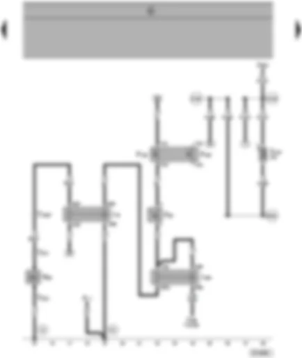 Wiring Diagram  SEAT ALHAMBRA 2000 - Magnetic coupling relay - air conditioning system magnetic coupling - ambient temperature switch - thermo-switch - magnetic coupling cut - out relay - air conditioning system