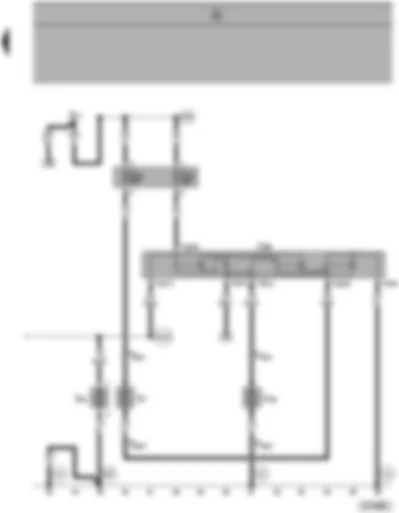 Wiring Diagram  SEAT ALHAMBRA 1999 - Radiator fan relay - radiator fan - continued circulation of coolant pump