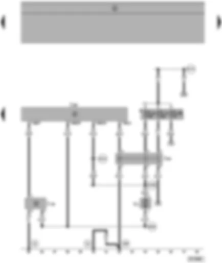 Wiring Diagram  SEAT ALHAMBRA 1999 - Climatronic control unit - blower control unit - blower relay