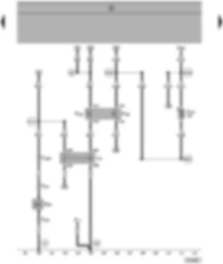 Wiring Diagram  SEAT ALHAMBRA 1999 - Magnetic coupling relay - air conditioning system magnetic coupling - thermo-switch