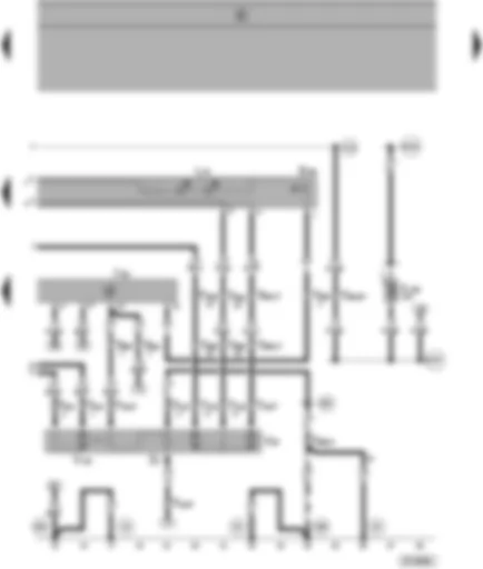 Wiring Diagram  SEAT ALHAMBRA 2000 - Electrically adjustable and heated exterior mirrors - with folding function on passenger