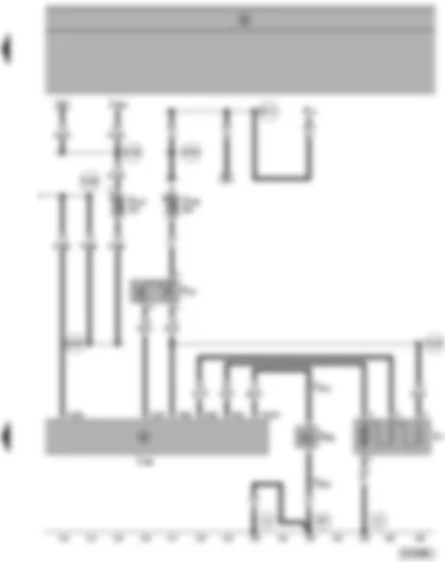 Wiring Diagram  SEAT ALHAMBRA 1998 - Radiator fan control unit - radiator fan thermo-switch - radiator fan