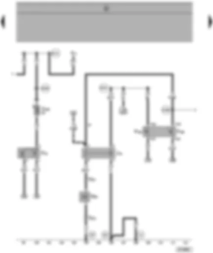 Wiring Diagram  SEAT ALHAMBRA 1999 - Magnetic coupling - magnetic coupling relay - thermo-switch