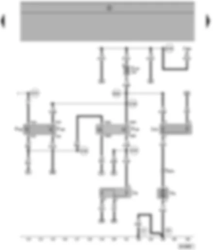 Wiring Diagram  SEAT ALHAMBRA 1999 - Air conditioner pressure switch - diode - thermo-switch - continued circulation of coolant pump