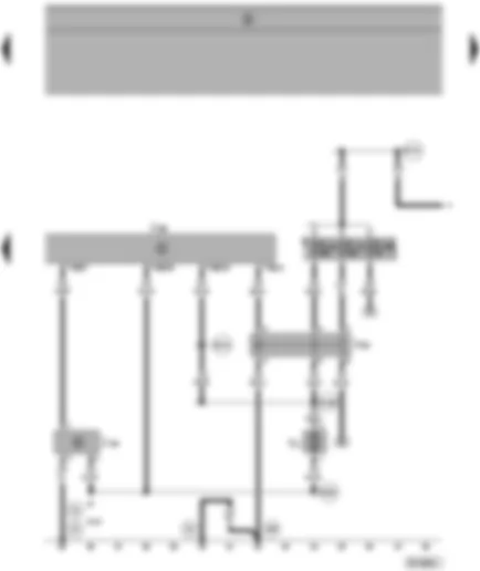 Wiring Diagram  SEAT ALHAMBRA 1999 - Climatronic control unit - blower control unit - blower relay