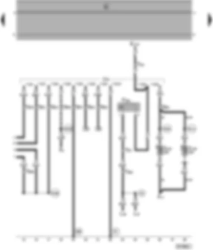 Wiring Diagram  SEAT ALHAMBRA 2000 - Trailer socket - rear fog light switch-off