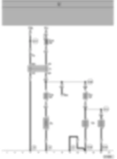 Wiring Diagram  SEAT ALHAMBRA 2000 - Second battery - battery cut-out relay - 12 V socket